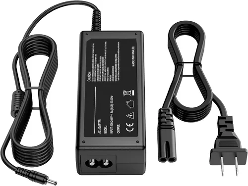 Adaptador de CA Adaptador de corriente de 12V para cargador de luz de lámpara LED de 18G - Cable de fuente de alimentación AC/DC, 3.9 ft negro