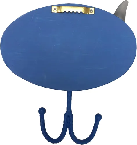 Miniatura 3 de Borders Unlimited Fish 'N Sharks - Gancho de pared para toallas, abrigo, bolsa de libros, multicolor