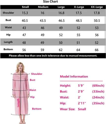 Miniatura 6 de Keyocean. - Camisón largo para mujer, de algodón, suave, ligero, ropa de dormir y de descanso para el verano.