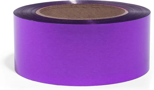 Miniatura 14 de Anderson's Rollo de serpentina metálica brillante negra, cinta de PVC de 2 pulgadas x 500 pies para envoltura de regalos, decoración de bodas