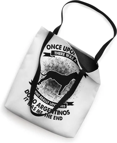 Miniatura 2 de Once Upon Time There Was Man - Funny Dogo Argentinos Tote Bag