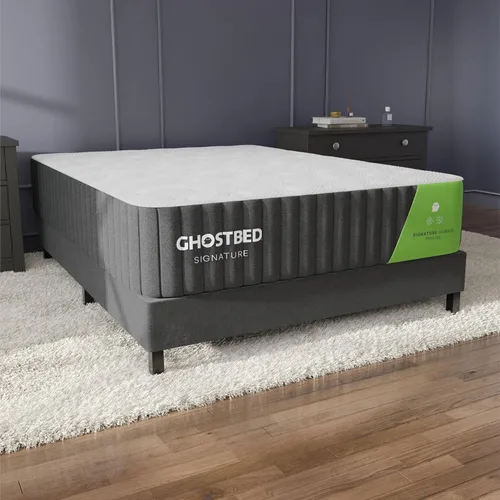 Miniatura 9 de GhostBed Signature Hybrid - Colchón individual de 12 pulgadas, espuma viscoelástica refrescante y cama híbrida de resortes interiores, comodidad