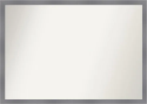 Miniatura 326 de Amanti Art Espejo personalizado, espejo de baño gris plomo a rayas, espejo de pared o espejo de tocador de baño sobre el fregadero