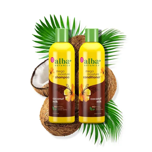 Miniatura 5 de Alba Botanica Drink It Up - Acondicionador hawaiano de leche de coco, 12 onzas (el embalaje puede variar)