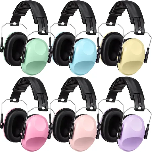 Miniatura 11 de Amylove 6 audífonos con cancelación de ruido para niños y adultos, protección auditiva de 27 dB con reducción de ruido