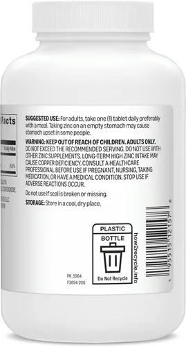 Miniatura 3 de Amazon Basics Cápsulas de zinc, 50 mg, 200