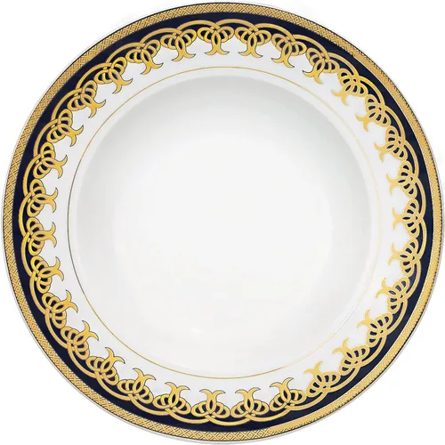 Miniatura 4 de Lorren Home Trends Juego de vajilla de porcelana de 57 piezas, Iris, servicio para 8