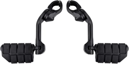 Miniatura 22 de XFMT - Estribos de color negro mate para motocicleta, 1.25 pulgadas, incluye kit de montaje