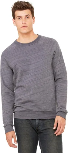 Miniatura 44 de Bella Canvas Sudadera de forro polar de esponja con cuello redondo (3901), Gris oscuro (Dark Grey Marble Fleck), M