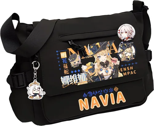 Miniatura 5 de Game Handbag Crossbody Bag, Cute Single Shoulder Bag, Adult 3D Print Anime Backpack Black-2