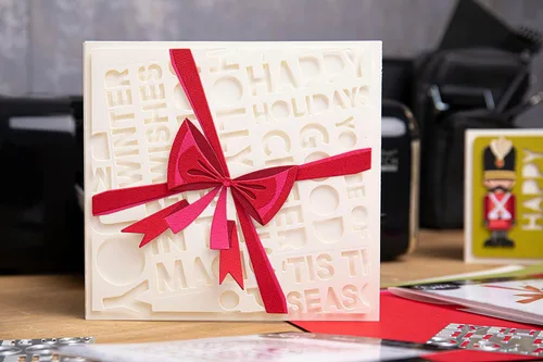Miniatura 4 de Sizzix Juego de troqueles Thinlits 9PK Bold Text Christmas por Tim Holtz 666062 Capítulo 4 2022