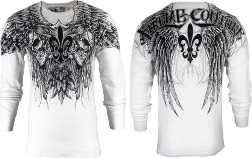 Miniatura 2 de Xtreme Couture by Affliction - Camisa térmica para hombre, color blanco, Blanco