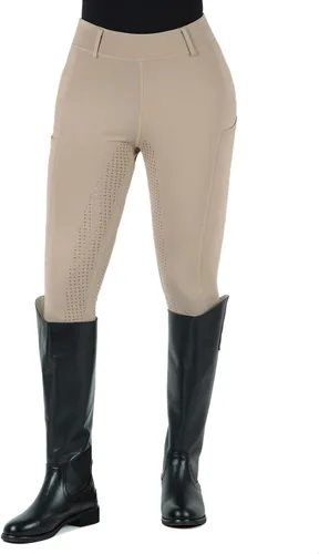 Miniatura 6 de beroy Pantalones de equitación para mujer, pantalones ecuestres, mallas de entrenamiento para equitación, bolsillos de silicona para asiento completo