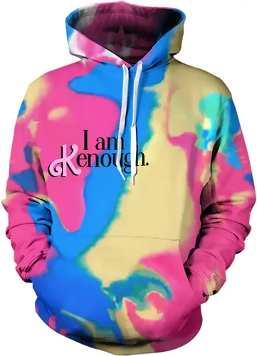 Miniatura 2 de DABAUR I am Kenough - Sudadera con capucha unisex con texto en inglés "I am Kenough Tie Dye