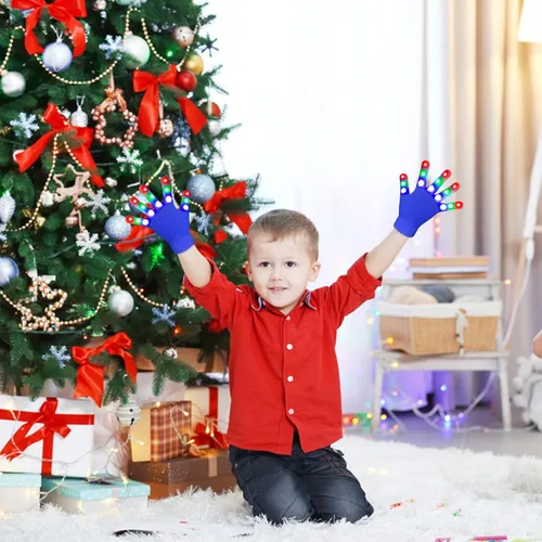 Miniatura 2 de WEICHUANGXIN Cool Toys for Kids Age 3-14 Years Old LED Light Up Gloves for Boys Girls Easter Halloween Christmas Gifts