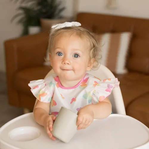Miniatura 2 de Tiny Twinkle Babero a Prueba de Manchas para Niñas Babero Impermeable para Niños Pequeños para Comer Delantal para Bebé para Alimentación