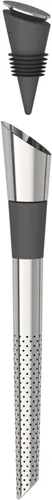 Host Filtro de vino con tapón, purificador de vino de acero inoxidable para eliminar histaminas, sulfitos y suavizar taninos, incluye tapón con