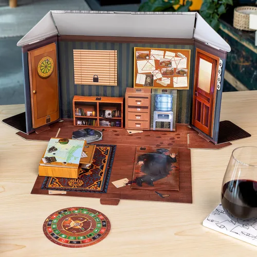 Miniatura 4 de ThinkFun Escape The Room: Murder in The Mafia - Atractivo juego de acertijos para mayores de 13 años Ideal para adolescentes y adultos