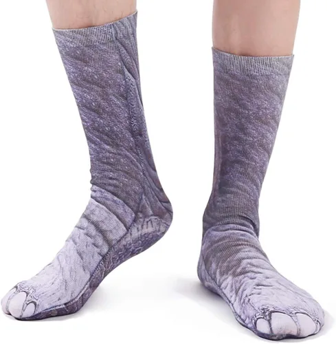 Miniatura 3 de Valentines Gifts for Him Her Men Women Crazy Novelty 3D Funny Animal Paw Socks Crazy Cat Dog Paw Socks