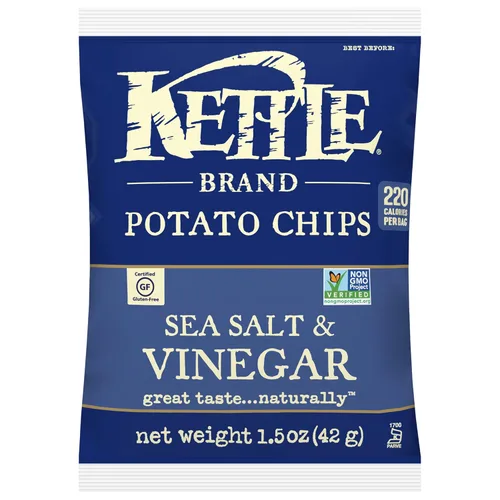 Miniatura 65 de Kettle Brand Papas Fritas, Backyard Barbeque Kettle Chips, Bolsa de Aperitivos, 1.5 Oz