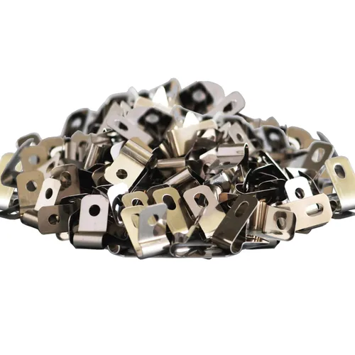 Miniatura 8 de 100 abrazaderas de alambre para valla con 100 tornillos, clips de alambre de acero inoxidable para montaje de alambre soldado a valla de vinilo
