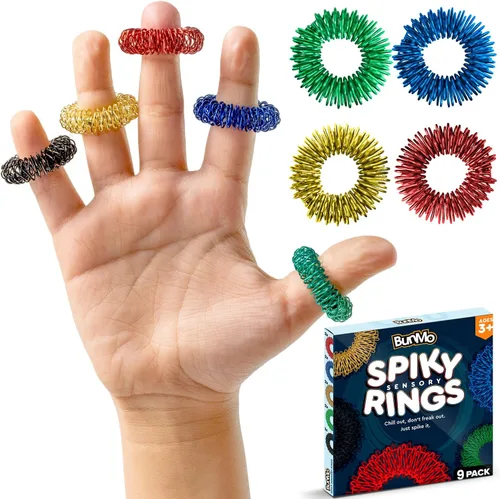 Miniatura 7 de BunMo Anillos magnéticos negros – Imanes mejorados de grado N45, sin BPA, compacto y silencioso juguete para ansiedad para adultos y adolescentes