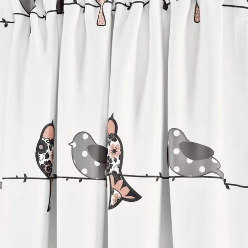 Miniatura 4 de Lush Decor Rowley Birds - Cortinas de pájaros para oscurecer la habitación, juego para sala, comedor, dormitorio (par), 52 pulgadas de ancho x 84