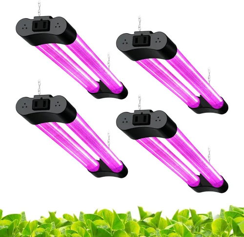 Miniatura 17 de Hlite Paquete de 4 luces LED de cultivo de 16 pulgadas, luces de cultivo enlazables para plantas de interior, luces de plantas de espectro completo