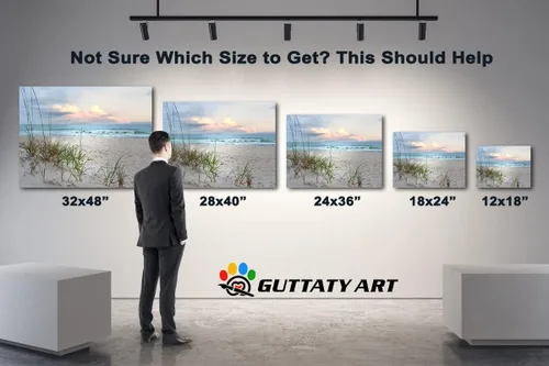Miniatura 6 de GUTTATY Lienzo decorativo para pared, cuadros del océano, pintura de arte costero para decoración de pared de sala de estar, póster de mar, arte