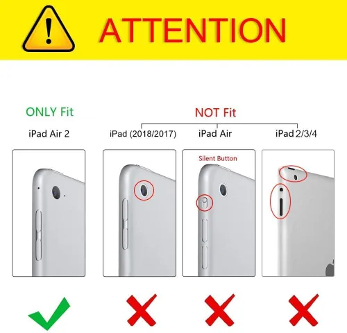 Miniatura 2 de BENTOBEN Funda para iPad Air 2, híbrida a prueba de golpes, con función atril, resistente a los golpes, a prueba de caídas, para iPad Air 2
