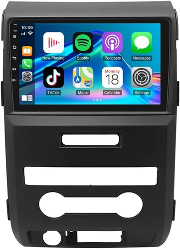 Miniatura 6 de Radio de coche para Ford F150 2009-2014 con Carplay inalámbrico Android Auto, actualización de pantalla táctil de 9 pulgadas para estéreo de coche