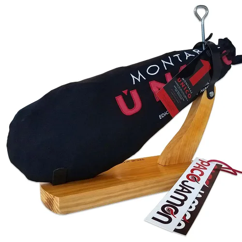 Miniatura 5 de Paleta Ibérica de Bellota Montaraz Edición Limitada, 100% Raza Ibérica, 9-10 Libras, 2 Años de Curación, 20-25 Porciones, Importado de España