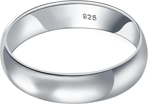 Miniatura 2 de Anillo de boda de plata de ley de 0.197in