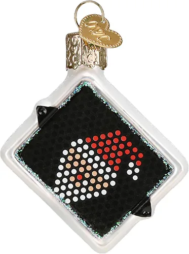 Miniatura 9 de Old World Christmas Gumdrops - Mini bola de fútbol soplada de cristal para árbol de Navidad, decoración navideña hecha a mano, colección deportiva