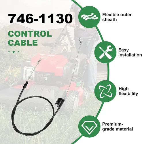 Miniatura 5 de Wadoy Cable de control 946-1130 compatible con MTD, Troy Bilt, Craftsman cortacésped de repuesto para 746-1130 cable de zona de motor 12av565q711