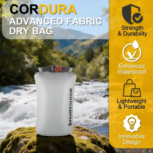 Miniatura 2 de CORDURA - Bolsa seca impermeable de nailon para campamento, senderismo y pesca, saco impermeable duradero y ligero para mantener el equipo seco