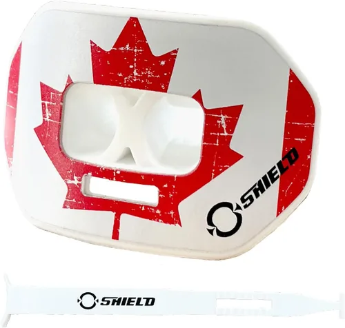 Miniatura 15 de O Shield Protector bucal con diseño de vórtice de fútbol americano con diseño de flujo de aire, ajuste hermético para una mejor respiración