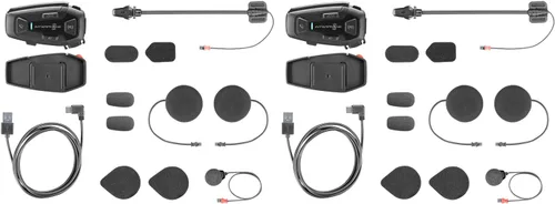 Miniatura 4 de INTERPHONE Cellularline, 2 intercomunicadores para motocicleta con comunicación de malla, modelo U-Com 8R, hasta 24 conductores, distancia 1.0 mi