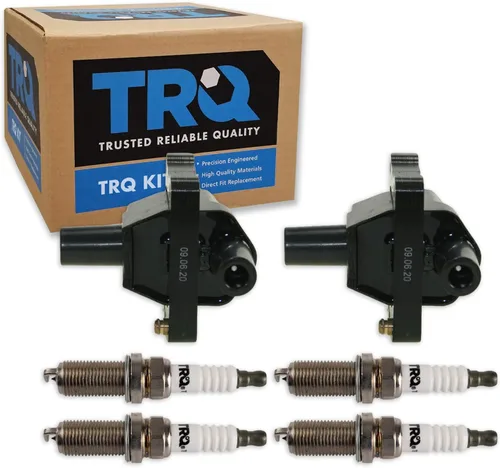 Miniatura 61 de Kit de Bobina de Encendido y Bujía TRQ 8 Piezas Bujías de Iridio Compatibles con Mercedes-Benz C250 2012-2015 y SLK250 2012-2015
