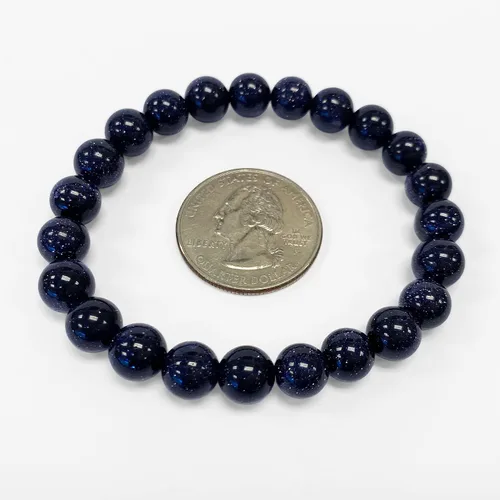 Miniatura 220 de Gem Avenue Handmade Round Bead Stretch Bracelet Unisex Natural Stone Beaded Jewelry for Men & Women, Elastic Wristband for Daily Wear