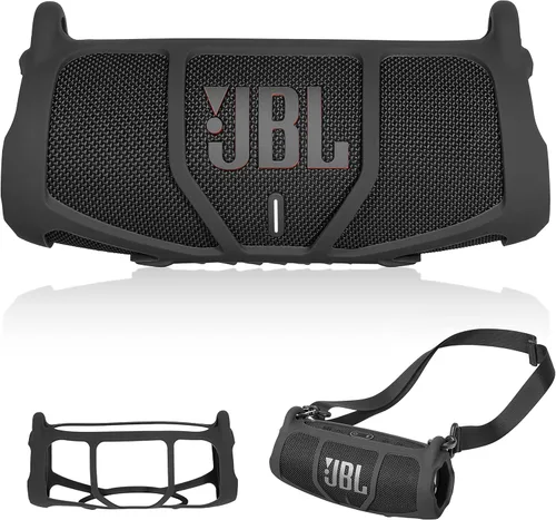 GETGEAR Funda de silicona para JBL Charge 5, altavoz Bluetooth portátil, diseño destacado con más protección, mejor combinación en forma y color