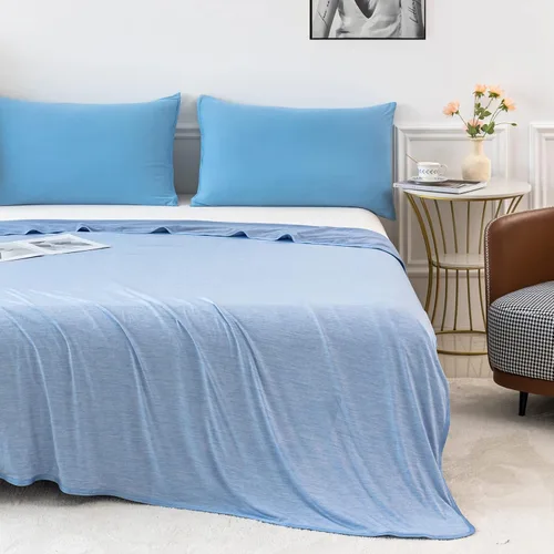 Miniatura 3 de MUKKA Manta de verano (50 x 60 pulgadas) para dormir con calor en verano, mantiene el cuerpo fresco en noches cálidas, manta para adultos, niños