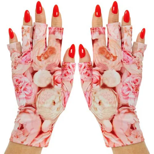 Miniatura 9 de ManiGlovz - Guantes de uñas originales con protección UPF 50+ UV Guantes de manicura de gel y guantes anti UV sin dedos para mujeres Se pueden