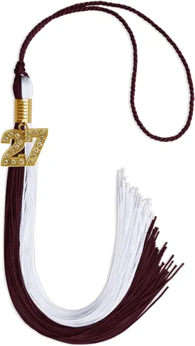 Miniatura 232 de Endea Graduation Borla de doble color con dije dorado (negro/oro brillante, 2022)