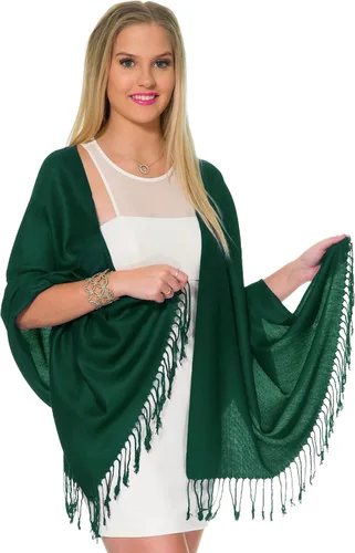 Miniatura 30 de Pashminas, chales y mantones para usar con vestidos de noche y en bodas, grandes y suaves