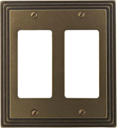 Miniatura 19 de Amerelle Steps - Placa de pared de metal fundido dúplex individual en níquel satinado