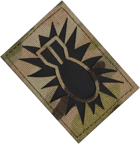 Miniatura 8 de Parche reflectante de bandera de Estados Unidos/EOD para eliminación de artillería explosiva, parches militares, insignias bordadas tácticas, parche