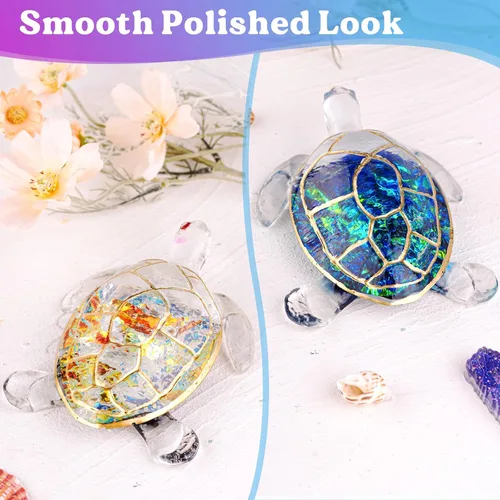 Miniatura 9 de LET'S RESIN Moldes de resina con forma de tortuga, moldes de silicona 3D de animales para resina epoxi, moldes de resina de silicona de arte marino