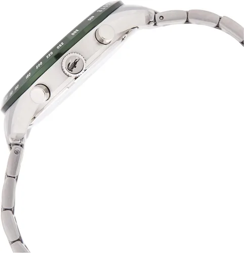 Miniatura 5 de Lacoste Reloj Boston de cuarzo para hombre con correa de acero inoxidable, plata, 20 (Modelo 2011080), Plateado, Reloj de cuarzo