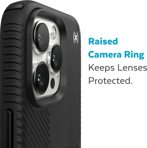 Miniatura 6 de Speck Presidio2 Grip - Funda antideslizante para iPhone 14 Pro Max (Negro/Negro/Blanco)